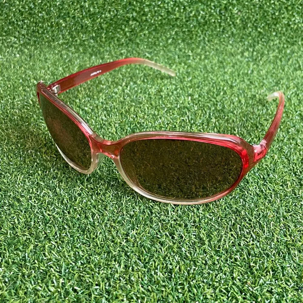 Vintage 90s Y2K Ombre Pink Hand Finished Sunglasses